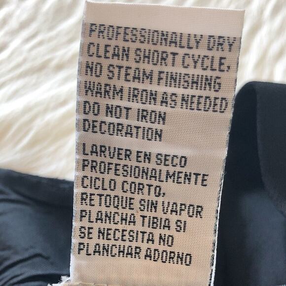 Vintage R & M Richards Black Sheath Beaded Sleeveless Dress Size 8 - Picture 5 of 8